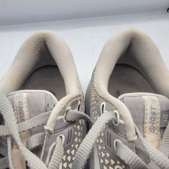 Brooks Ghost 14 Womens 7.5 Gray Athletic Running Shoes Sneakers 1203561B089 - Picture 9 of 13